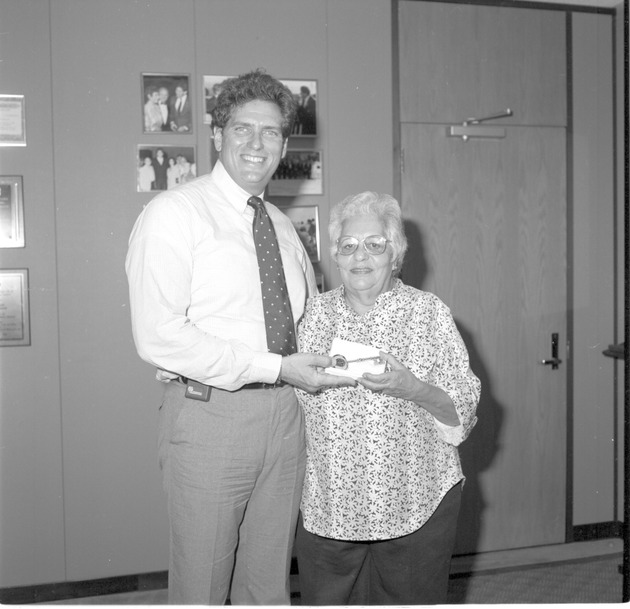 United Way Kick-Off and Key to the City - Negative: [View of Alex Daoud at an awards event]
