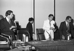 Miami Beach City Council members: Leonard Haber, Harold Rosen, Elayne Weisburd, 1977