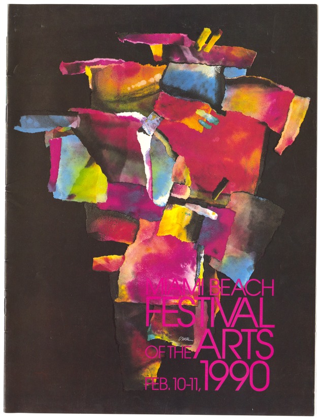 Miami Beach Festival of the Arts February 10-11, 1990. - Viewbook, cover: Miami Beach Festival of the Arts 