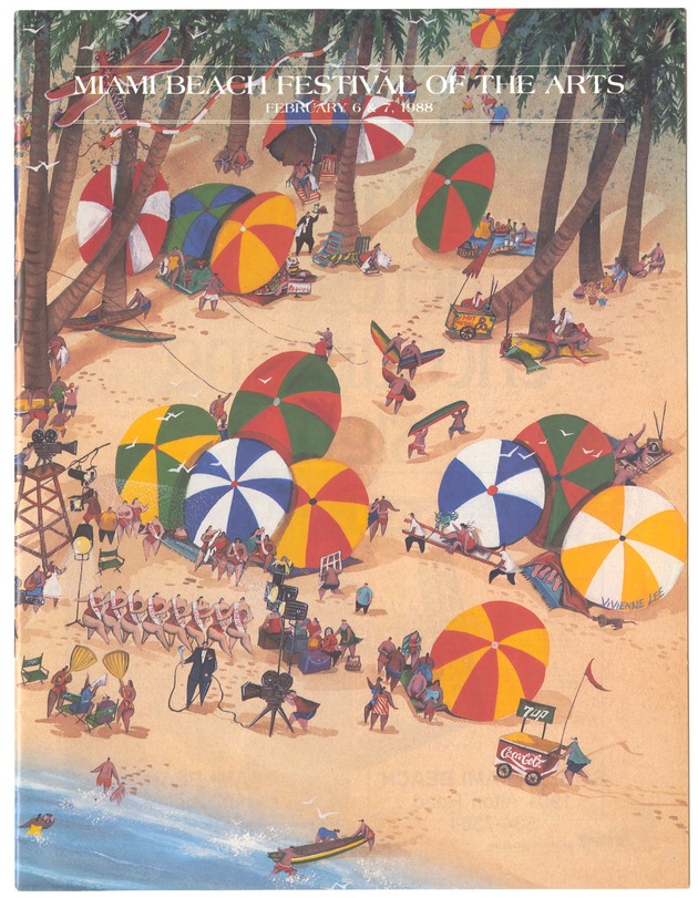 Miami Beach Festival of the Arts February 6-7, 1988. - Viewbook, cover: Miami Beach Festival of the Arts 