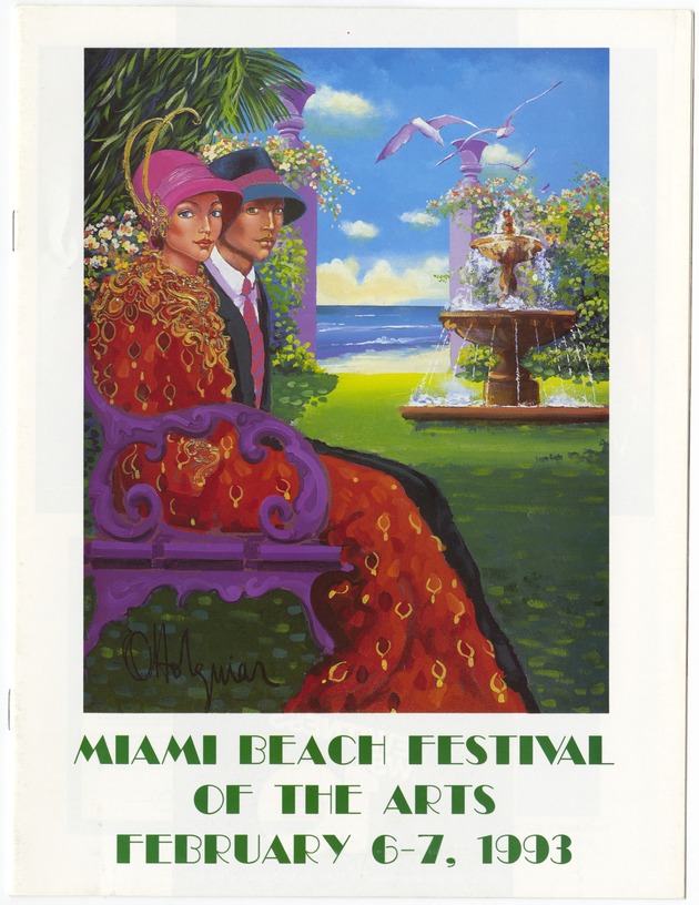 Miami Beach Festival of the Arts February 6-7, 1993. - Viewbook, cover: Miami Beach Festival of the Arts 