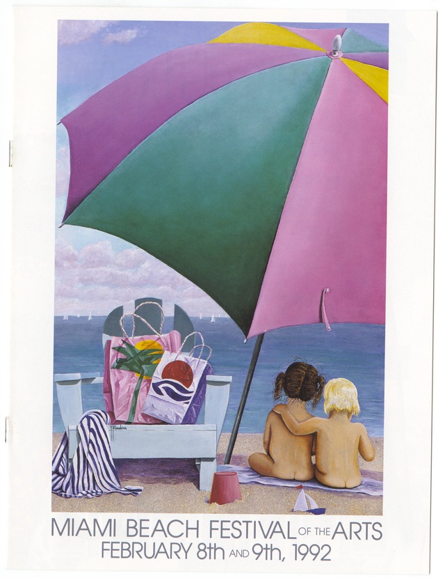 Miami Beach Festival of the Arts February 8-9, 1992. - Viewbook, cover: Miami Beach Festival of the Arts 