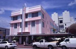 Pink Art deco Building