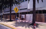Pedestrians on Washington Street