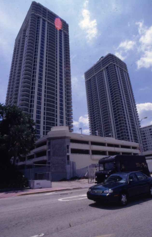 Blue and Green Diamonds on Collins Avenue