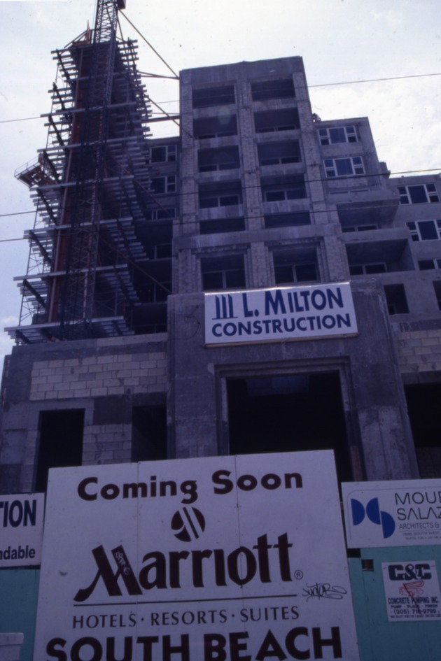 Marriott Stanton on Ocean Drive under construction