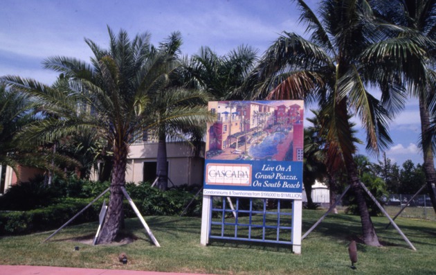 Billboard advertisement for Cascada Condominiums and Townhouses