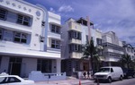 Crescent Hotel, the McAlpin Ocean Plaza Hotel, and the Betsy Ross Hotel on Ocean Drive