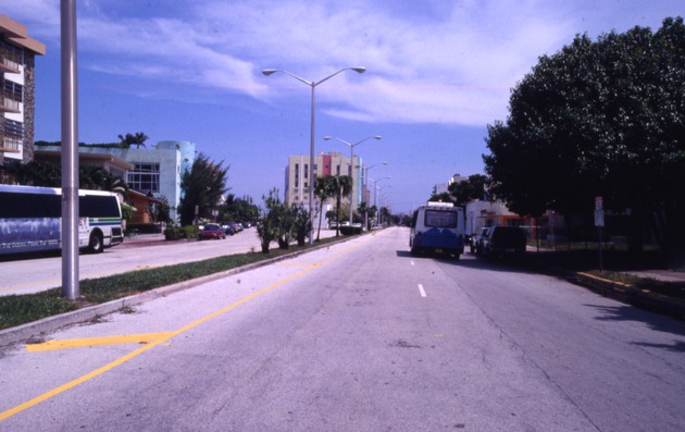 Large Street Scene in Miami Beach