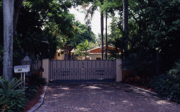 Brown Residence Gate in Miami Beach