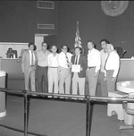 Harry Mildner award presentation, Miami Beach bus bench dedication