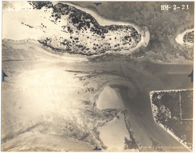 Aerial view of Fisher Island, Dodge and Sam Islands, and Norris Cut - Recto Photograph