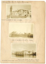 Three views of the Carl G. Fisher estate and residence by the ocean. Photographs taken after the 1926 hurricane, Miami Beach
