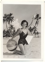 Jean Pinder - beach modeling scene