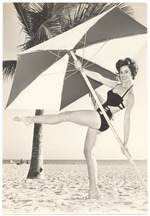 Nikki O'Conner - beach modeling scene