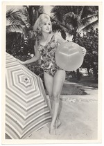 [1960] Adrienne Bourbeau - beach modeling scene
