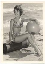 [1960] Jackie Modisette - beach modeling scene