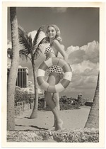 [1960] Maureen Solomon - beach modeling scene