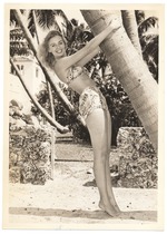 [1960] Carol Branaca - beach modeling scene