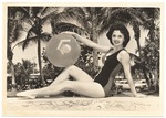 [1960] Linda Lee Cravey - beach modeling scene