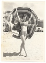 Paula McCarthy - beach modeling scene