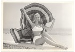 Jayne Strong - beach modeling scene