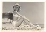 [1960] Jayne Strong - beach modeling scene
