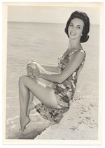 [1960] Donna Joseph - beach modeling scene