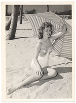 [1960] Suzanne Crawford - beach modeling scene