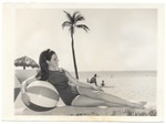 Edie Walker - beach modeling scene