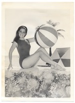 Edie Walker - beach modeling scene