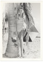 Sharron Wright - beach modeling scene