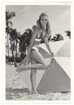 Hedy Prescott - beach modeling scene