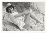 Sue Heiskill - beach modeling scene