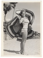Bobbie Shaw - beach modeling scene