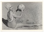 [1960] Sandy Steeves - beach modeling scene