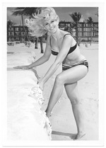 [1960] Charlotte Lynn - beach modeling scene