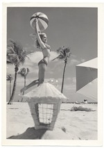 [1960] P.J. Carswell - beach modeling scene