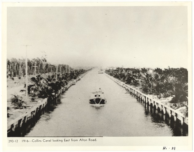 Collins Canal looking East from Alton Road - Recto Photograph