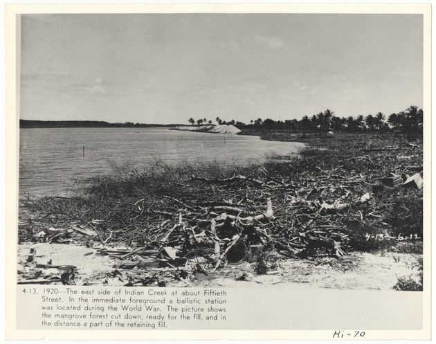 East side of Indian Creek at about Fiftieth Street - Recto Photograph