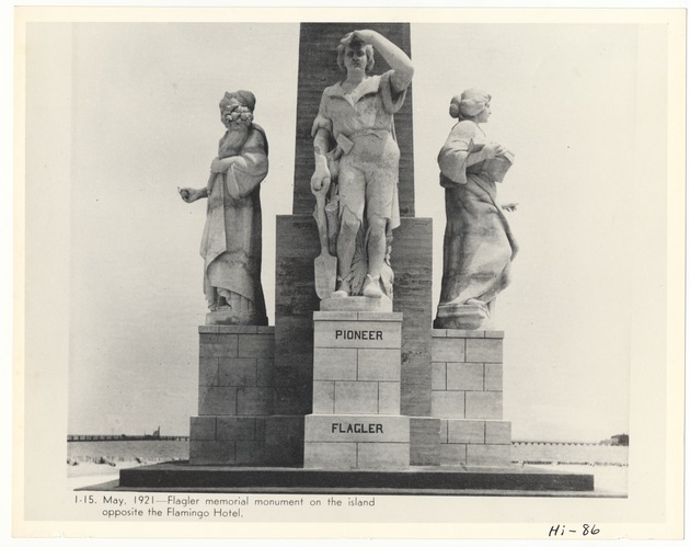 Flagler memorial monument - Recto Photograph