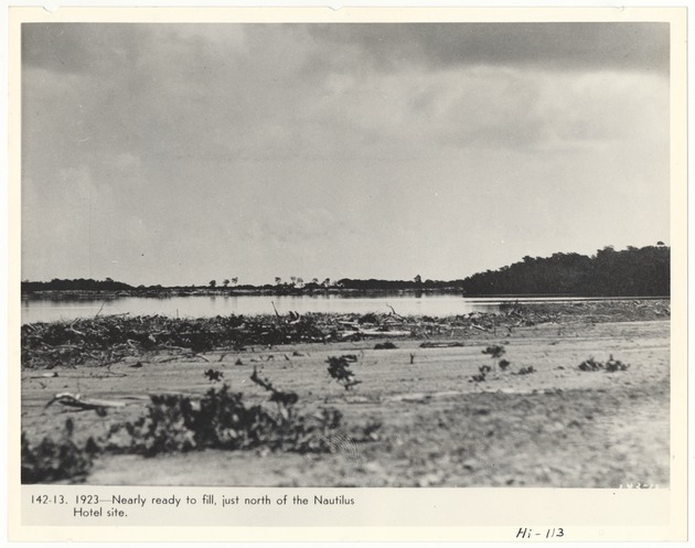 Land ready to fill, just north of the Nautilus Hotel site - Recto Photograph