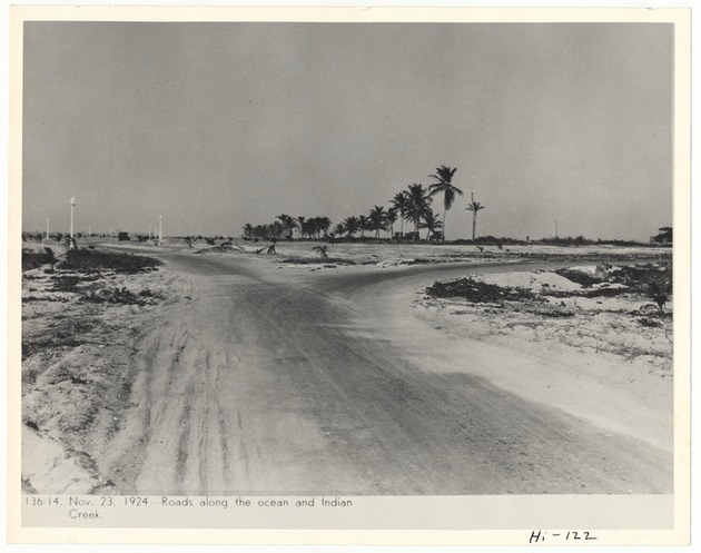 Dirt roads along the ocean and Indian Creek - Recto Photograph