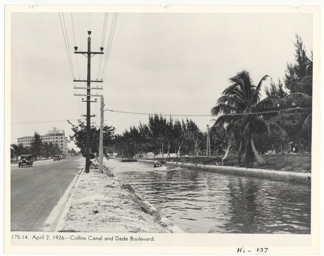 Collins Canal and Dade Boulevard - Recto Photograph