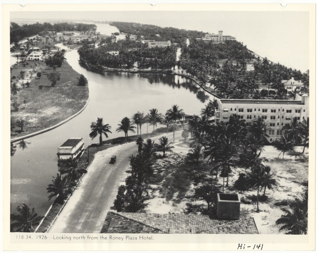 Looking north from the Roney Plaza Hotel - Recto Photograph