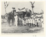 Children and Rosie the elephant