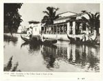 [1930] Gondolas in the Collins Canal in front of the Hubbel residence