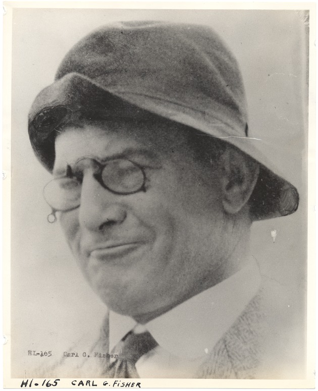 Portrait of Carl Fisher - Recto Photograph