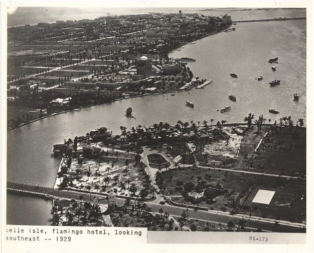 Belle Isle, Flamingo Hotel, looking southeast - Recto Photograph