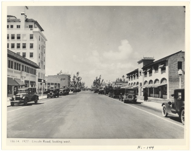 Lincoln Road looking west - Recto Photograph